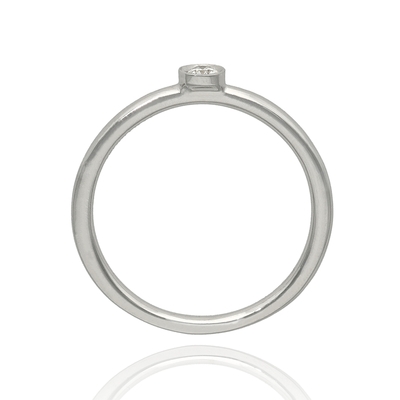 Fehér arany gyűrű 50-es méret (B51636)